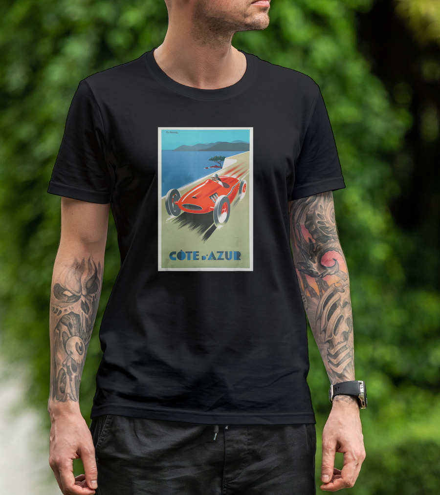 Côte D'Azur Vintage Racing Car T-Shirt