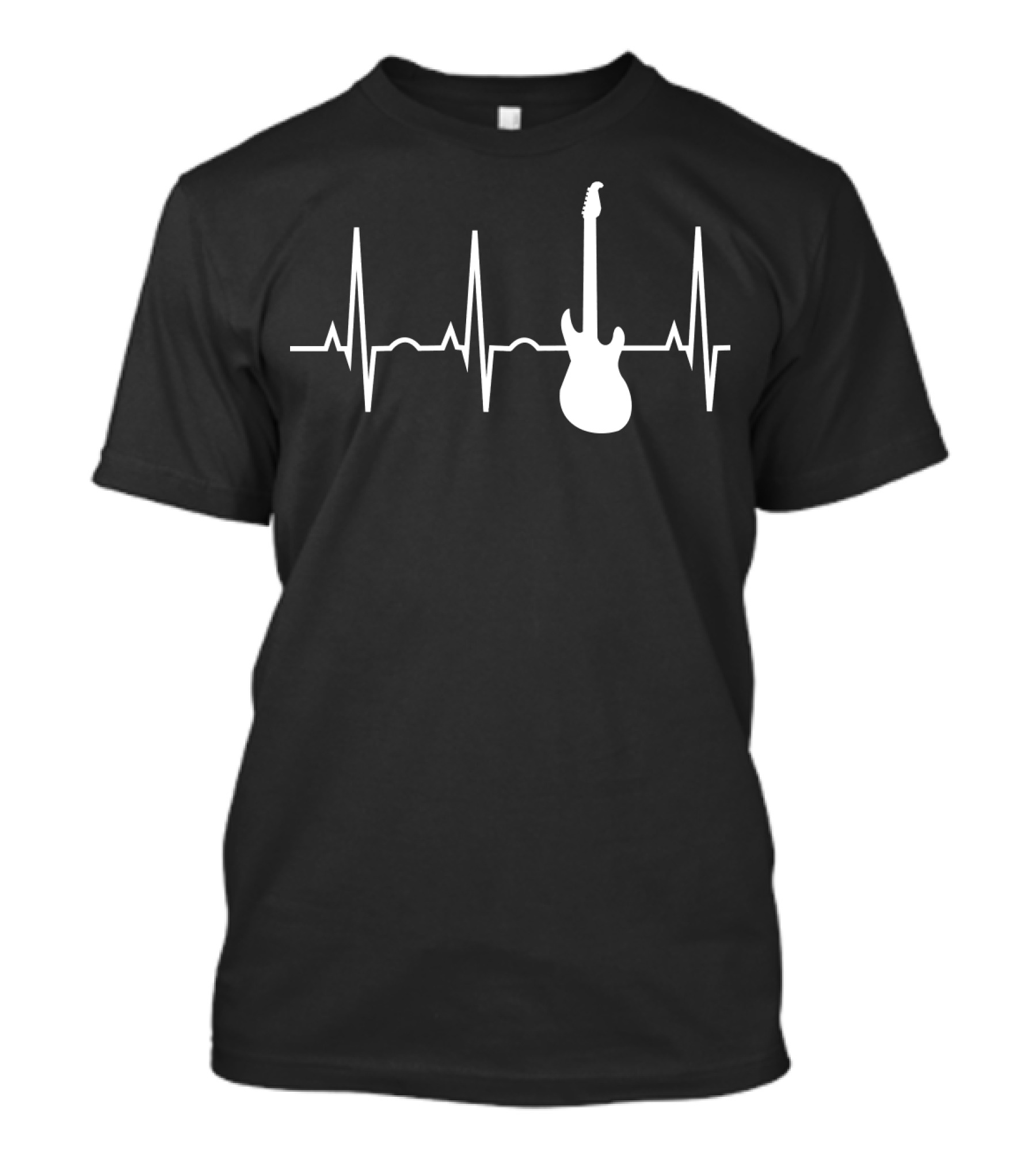 Electric Guitar Heartbeat Rhythm Pulse T-Shirt