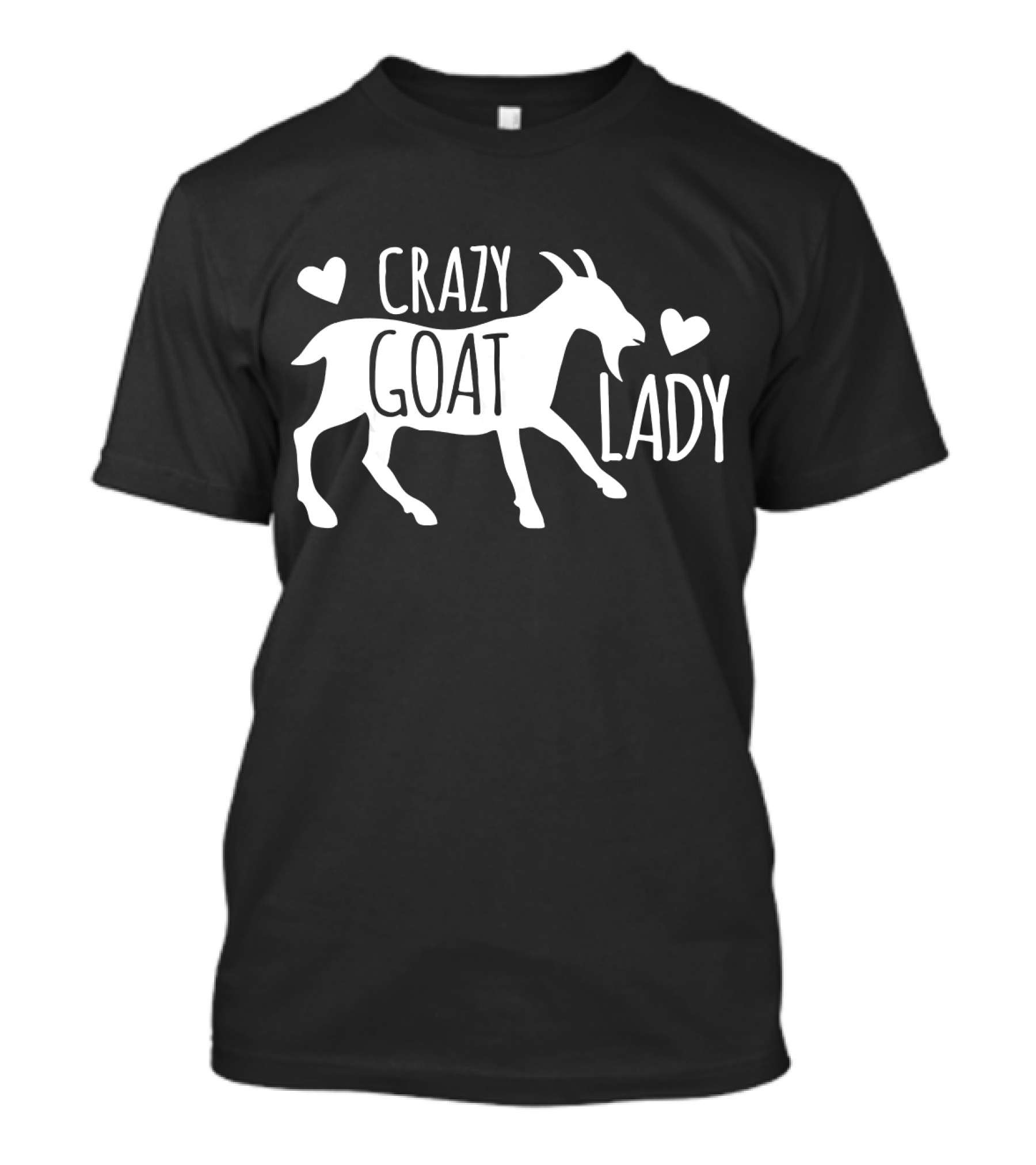 Crazy Goat Lady Heart T-Shirt