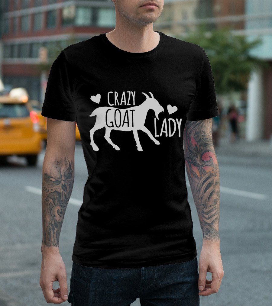 Crazy Goat Lady Heart T-Shirt