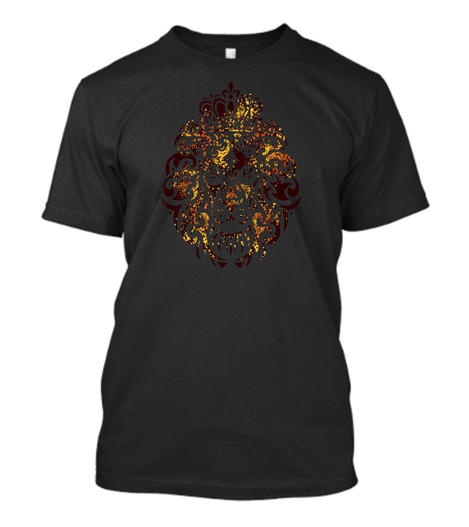 Gold Crowned Lion Jungle King Majesty T-Shirt