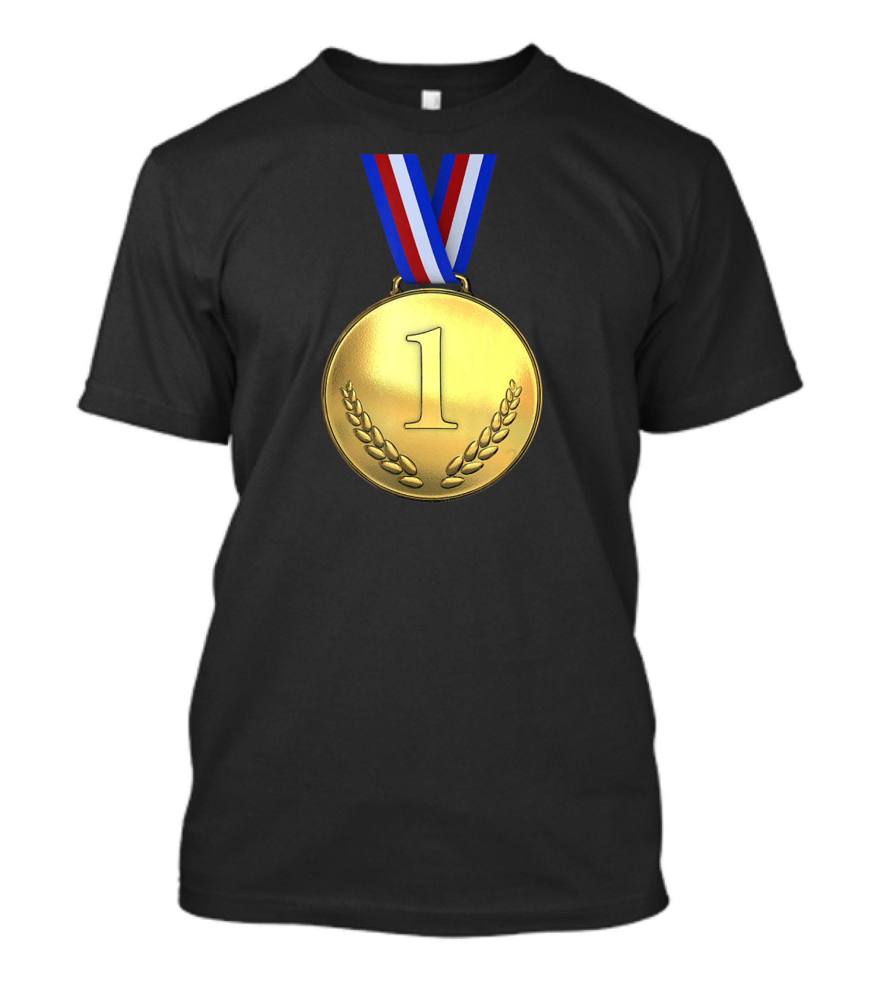 Gold Medal First Place 1st Laurel Wreath T-Shirt