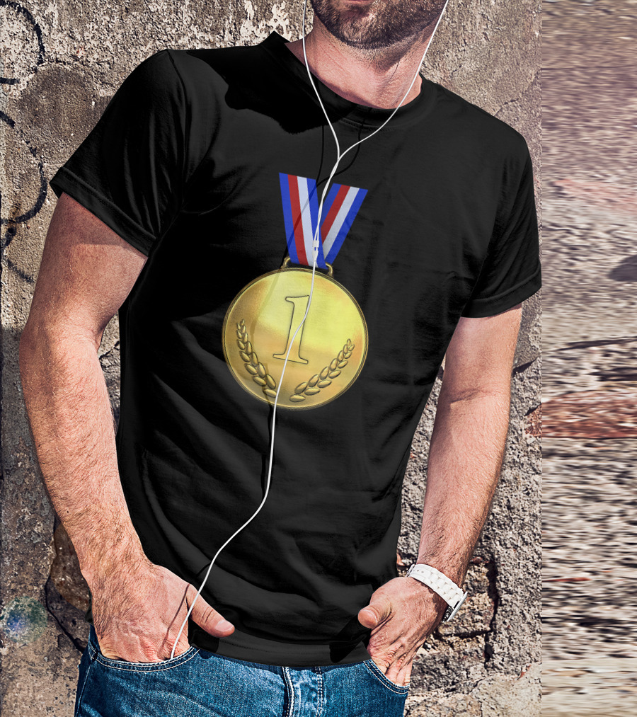 Gold Medal First Place 1st Laurel Wreath T-Shirt