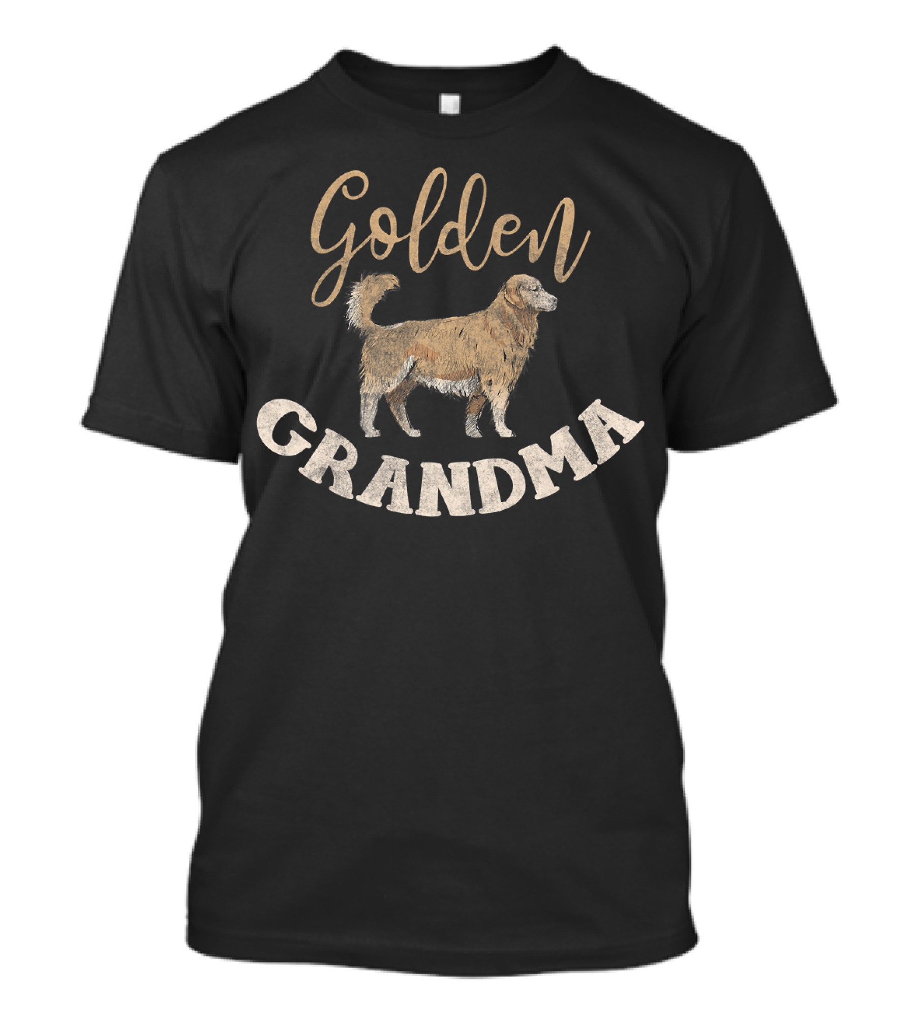 Golden Grandma Golden Retriever Dog Live Is Golden Dog Gran T-Shirt