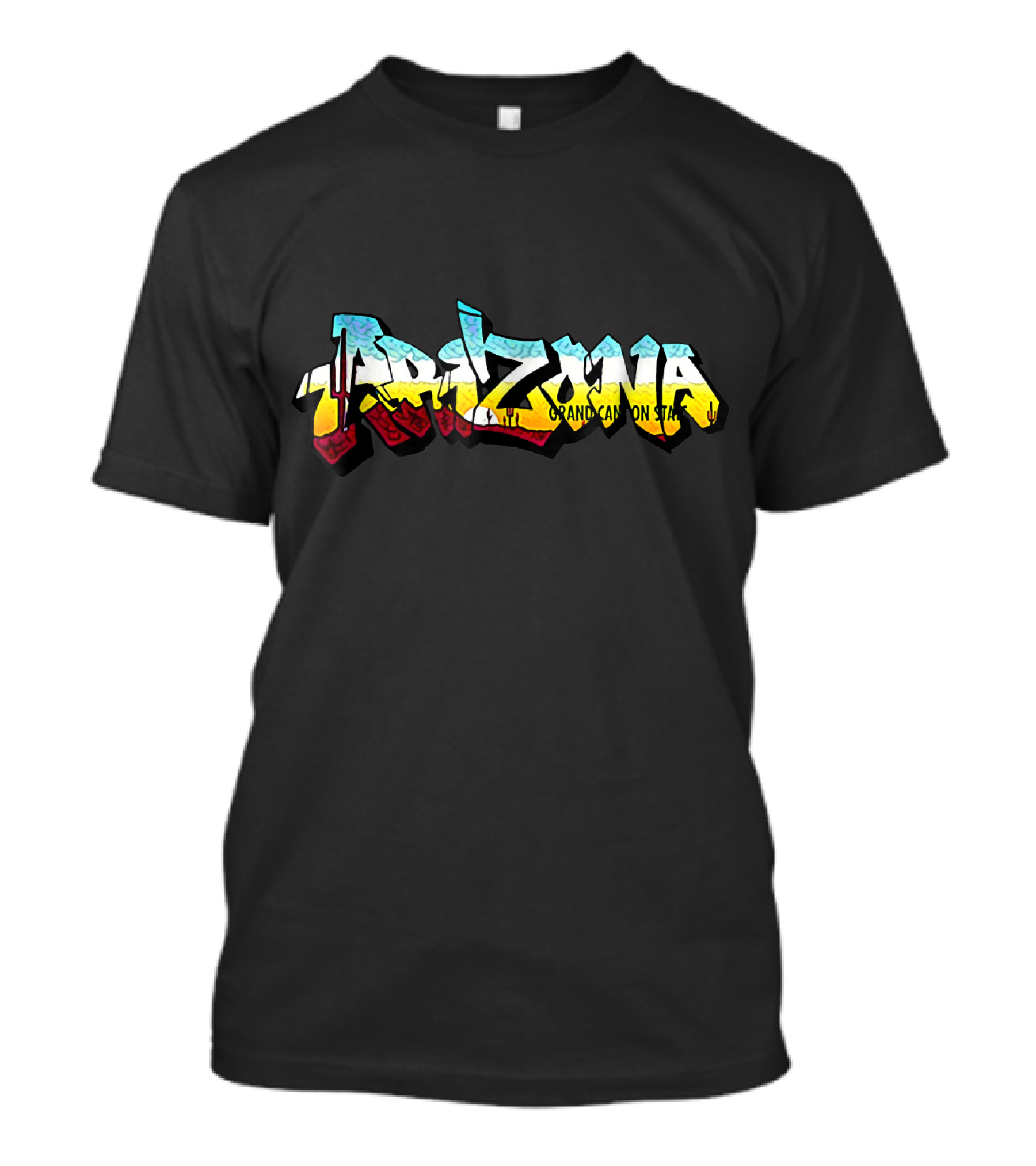 Arizona Graffiti Style Grand Canyon State License Plate T-Shirt