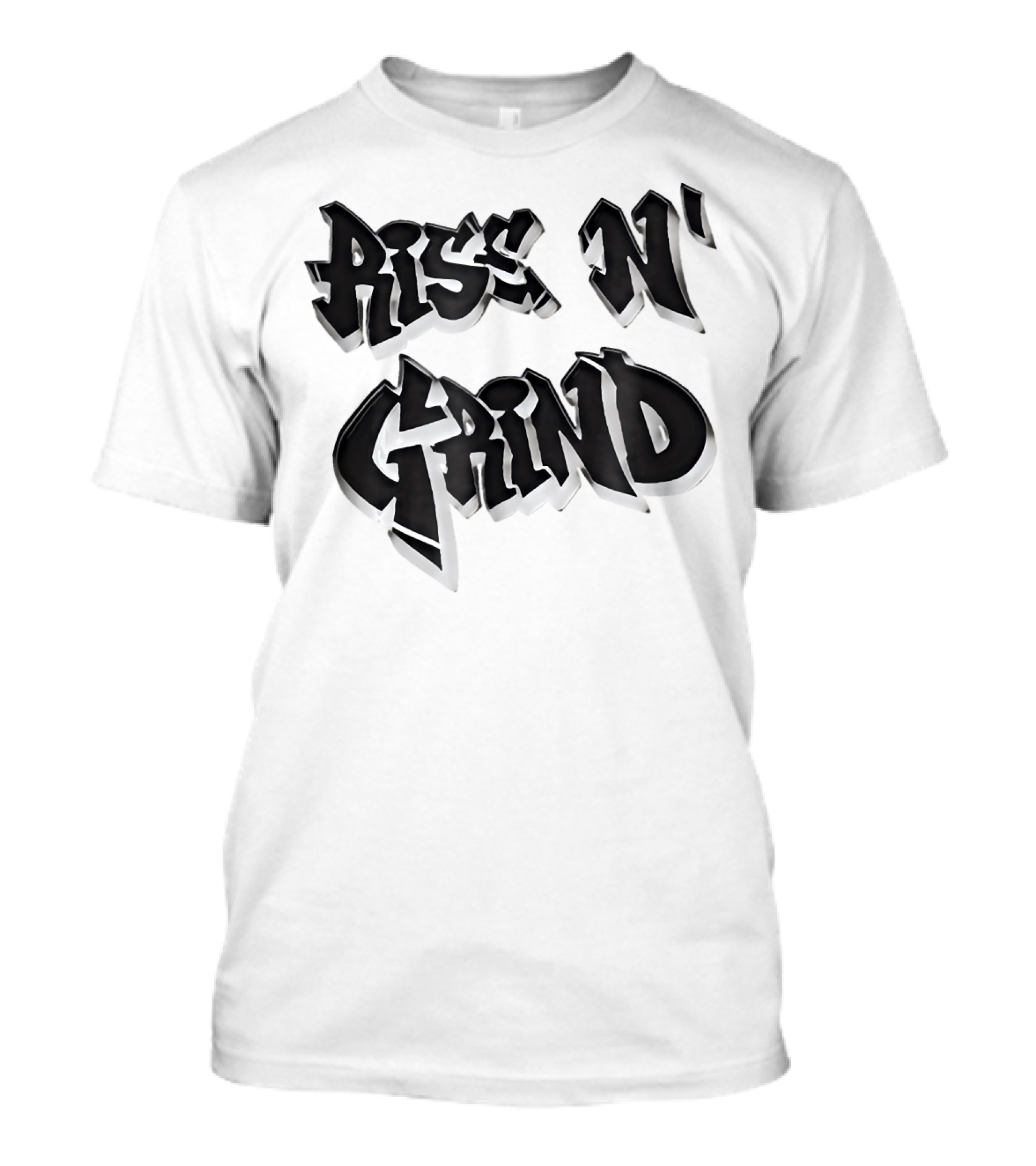 Rise N' Grind Graffiti Muscle Gym Motivation T-Shirt