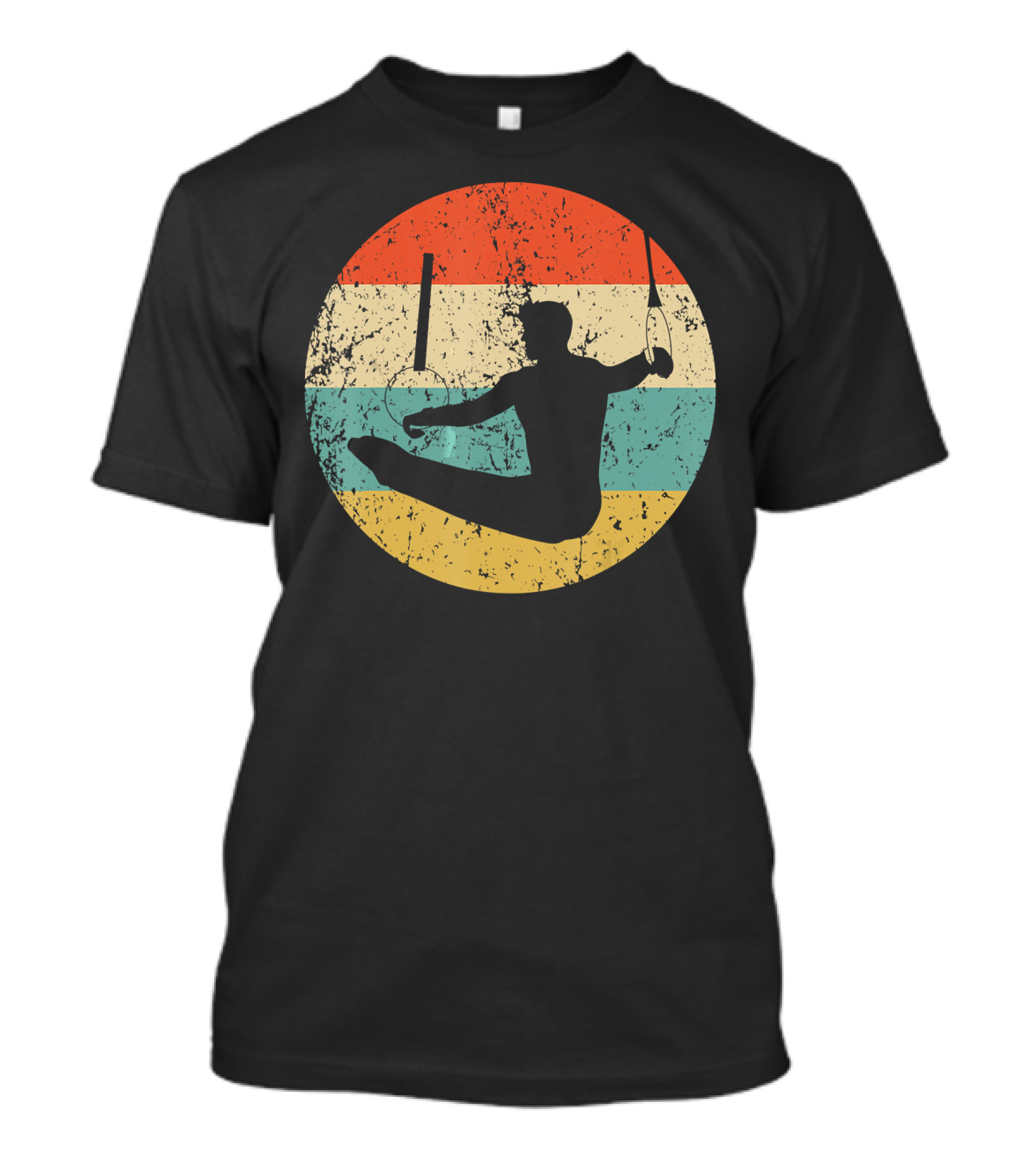 Vintage Retro Gymnastics Rings T-Shirt