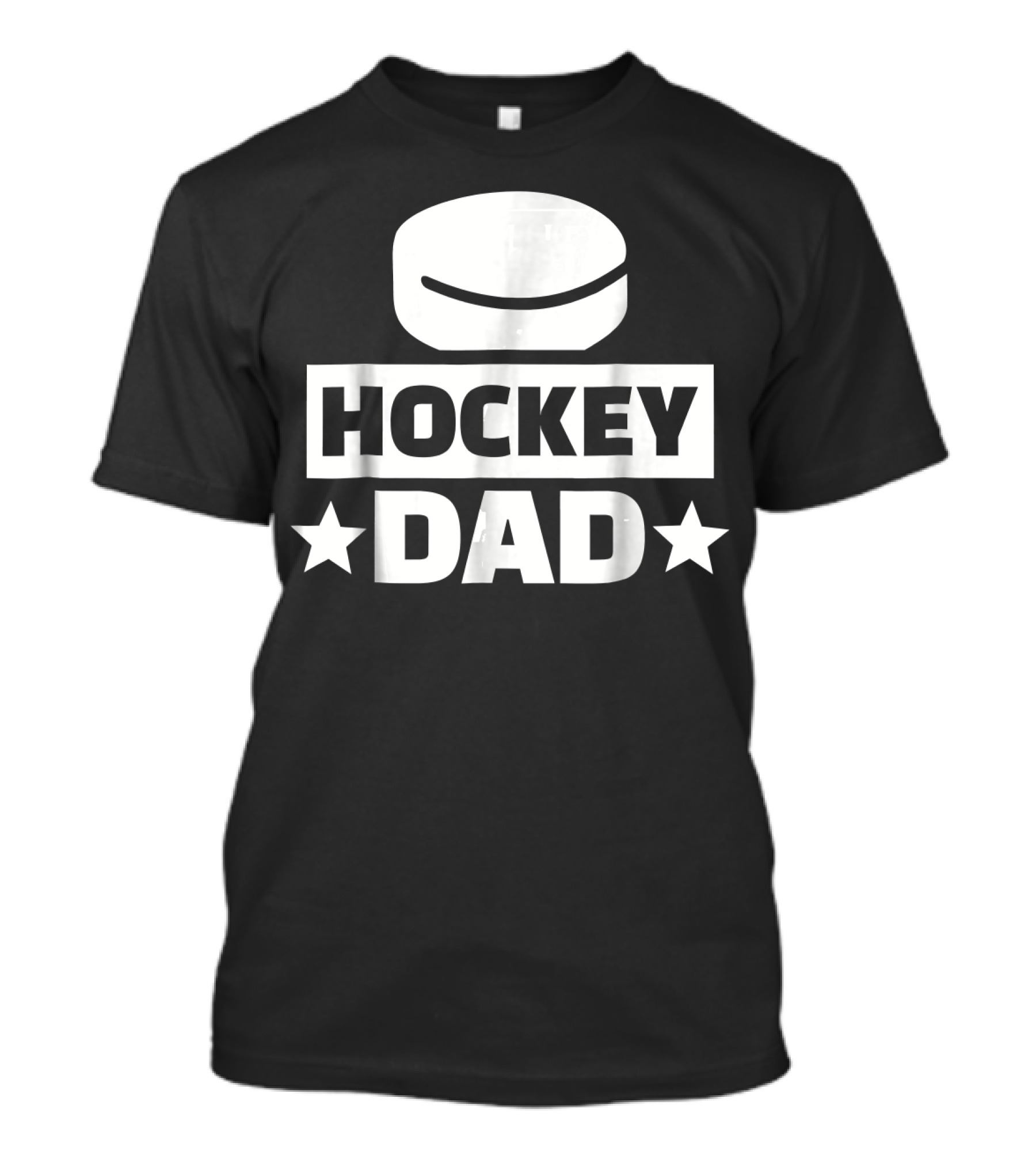HOCKEY DAD Puck And Stars T-Shirt