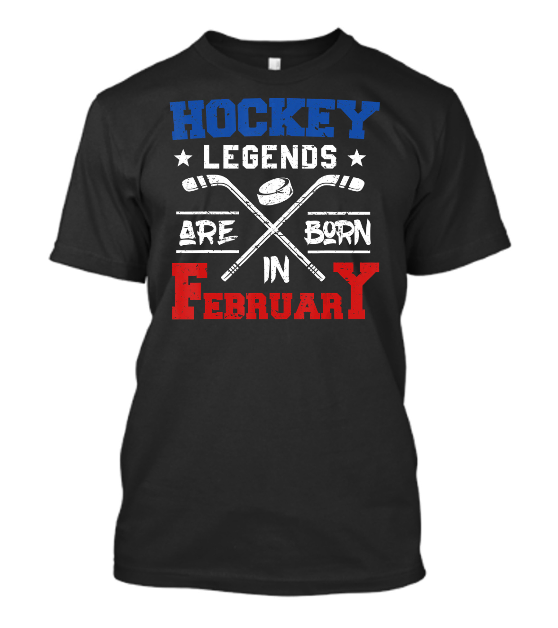 Hockey Legends Are Born In February T-Shirt