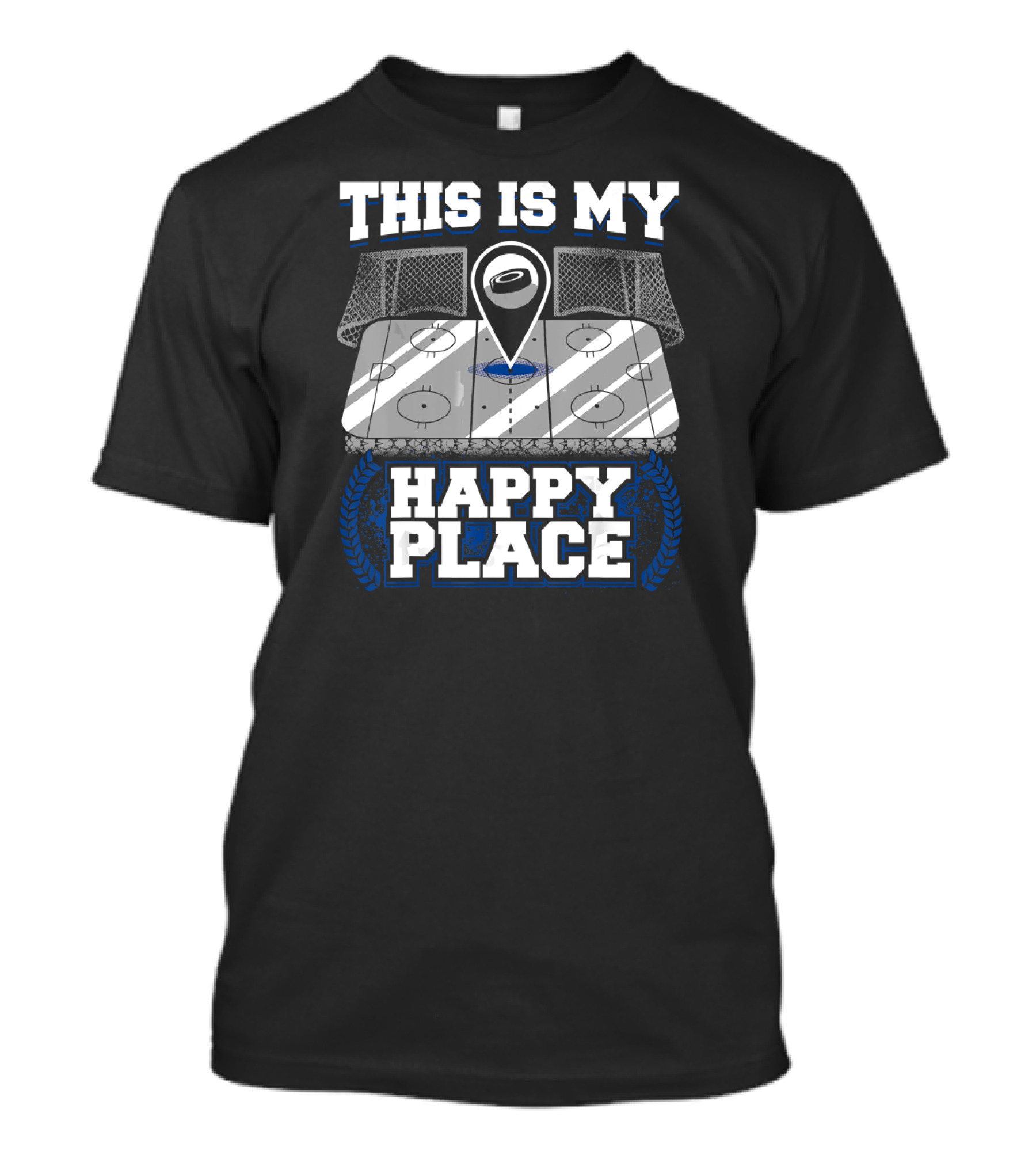 This Is My Happy Place Hockey Player Tees Ice Rink T-Shirt