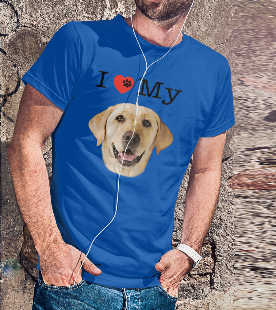 I Heart Love My Yellow Lab T-Shirt