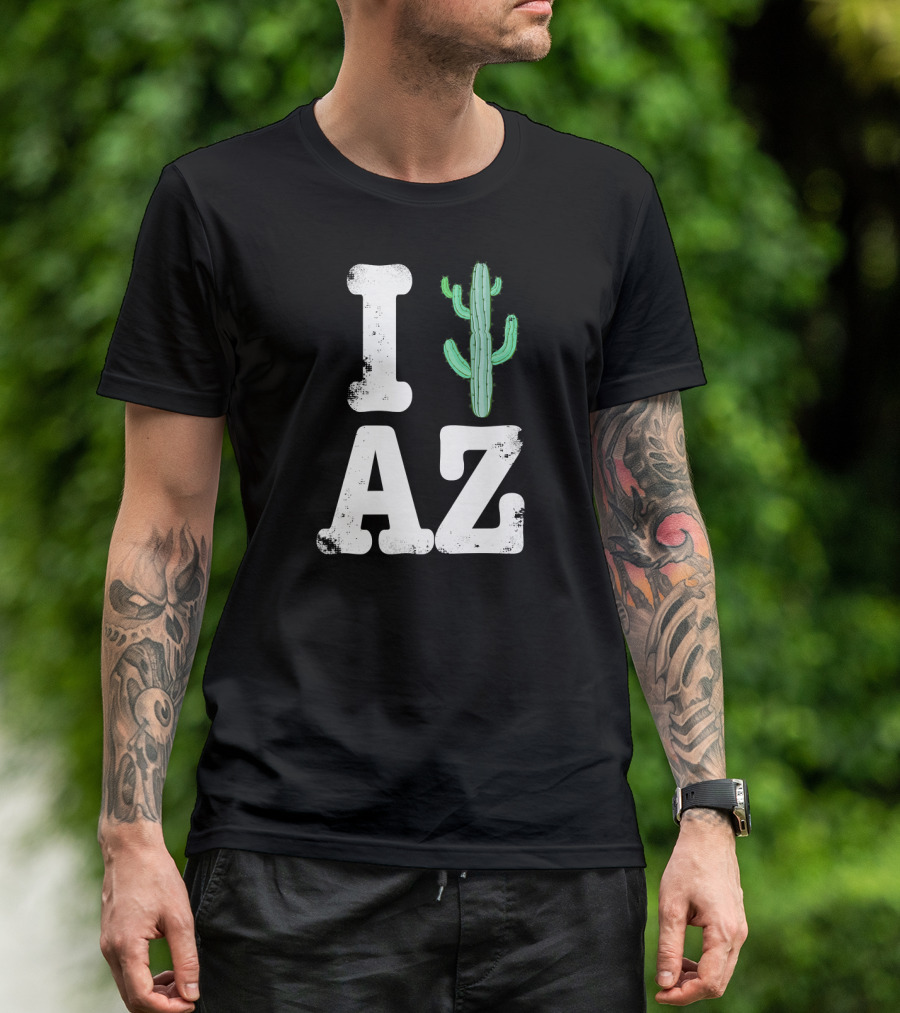 I Love Arizona AZ Saguaro Cactus Desert T-Shirt