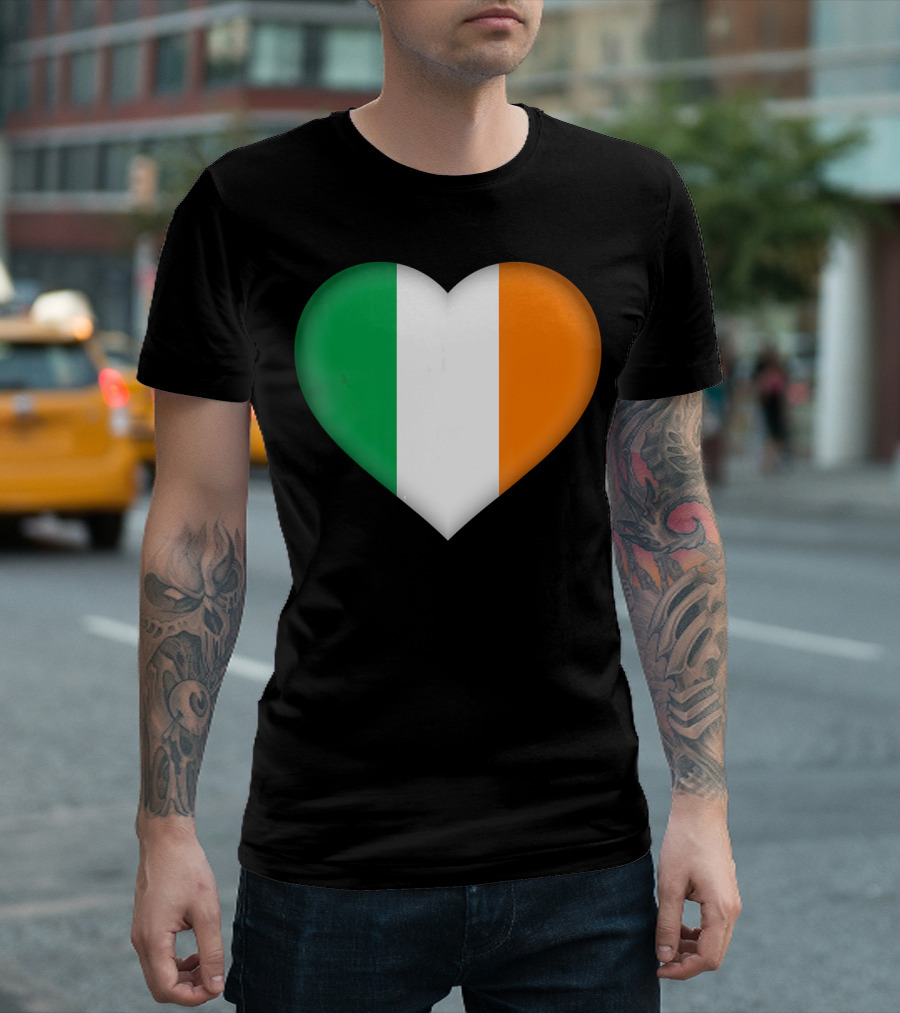 Ireland Irish Flag Heart Love T-Shirt