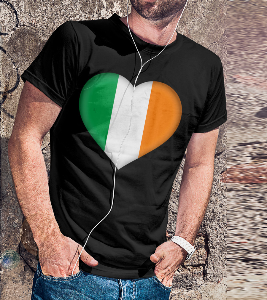 Ireland Irish Flag Heart Love T-Shirt