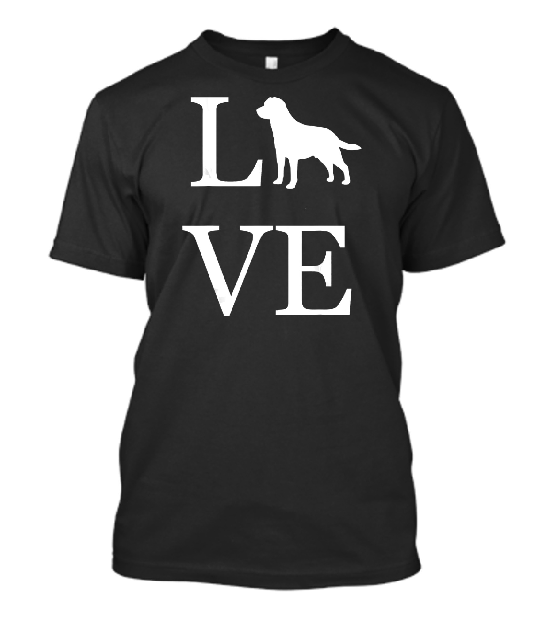 I Love Labrador Retriever Yellow Brown Love T-Shirt