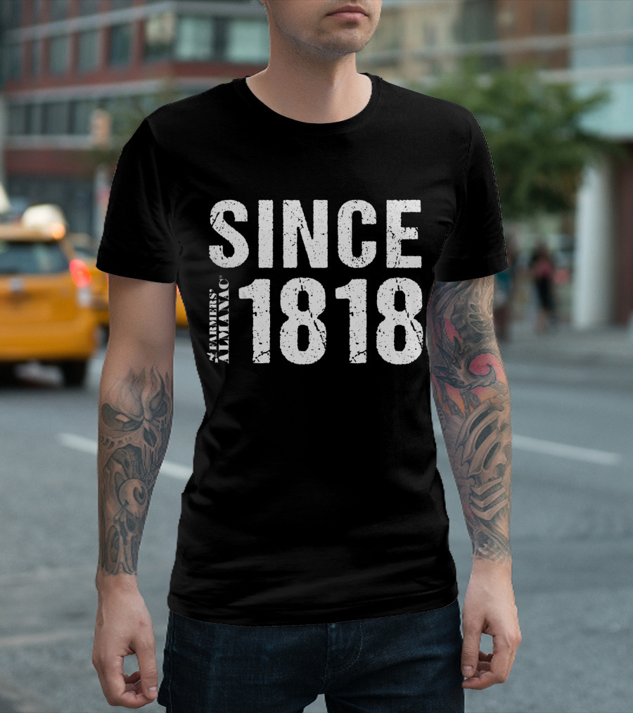 Since 1818 Farmers' Almanac Vintage Grunge T-Shirt