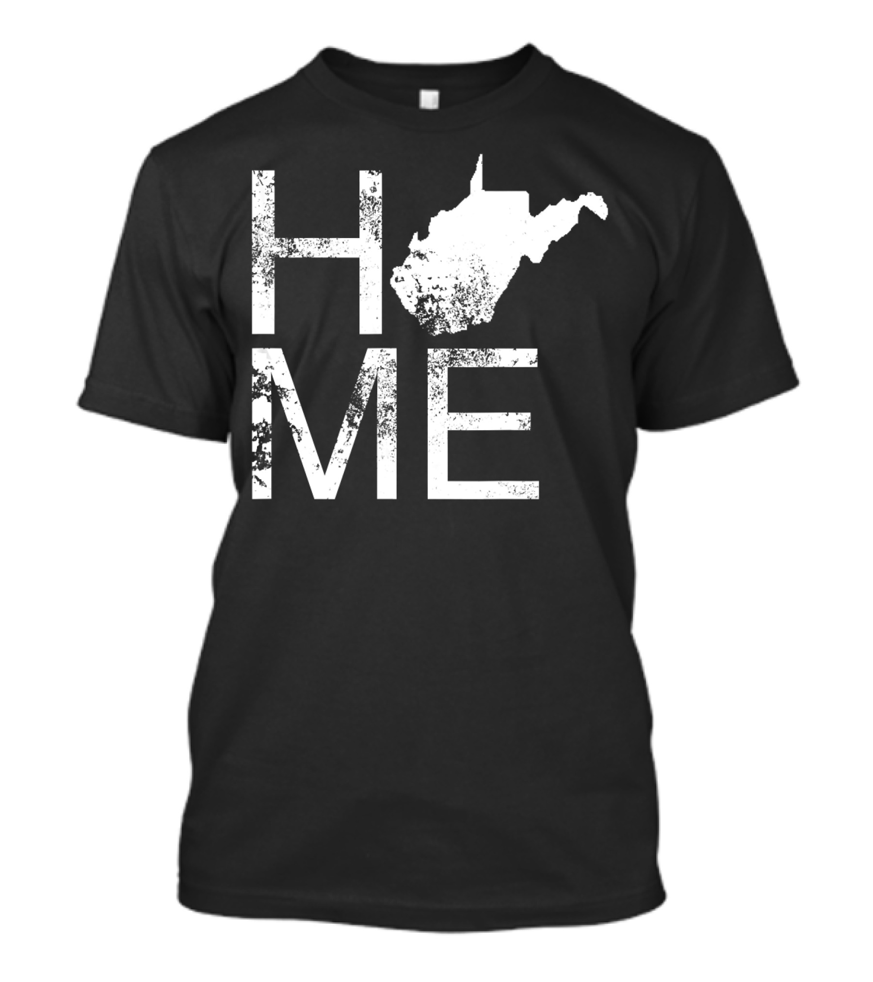 Vintage West Virginia Home WV State Map T-Shirt