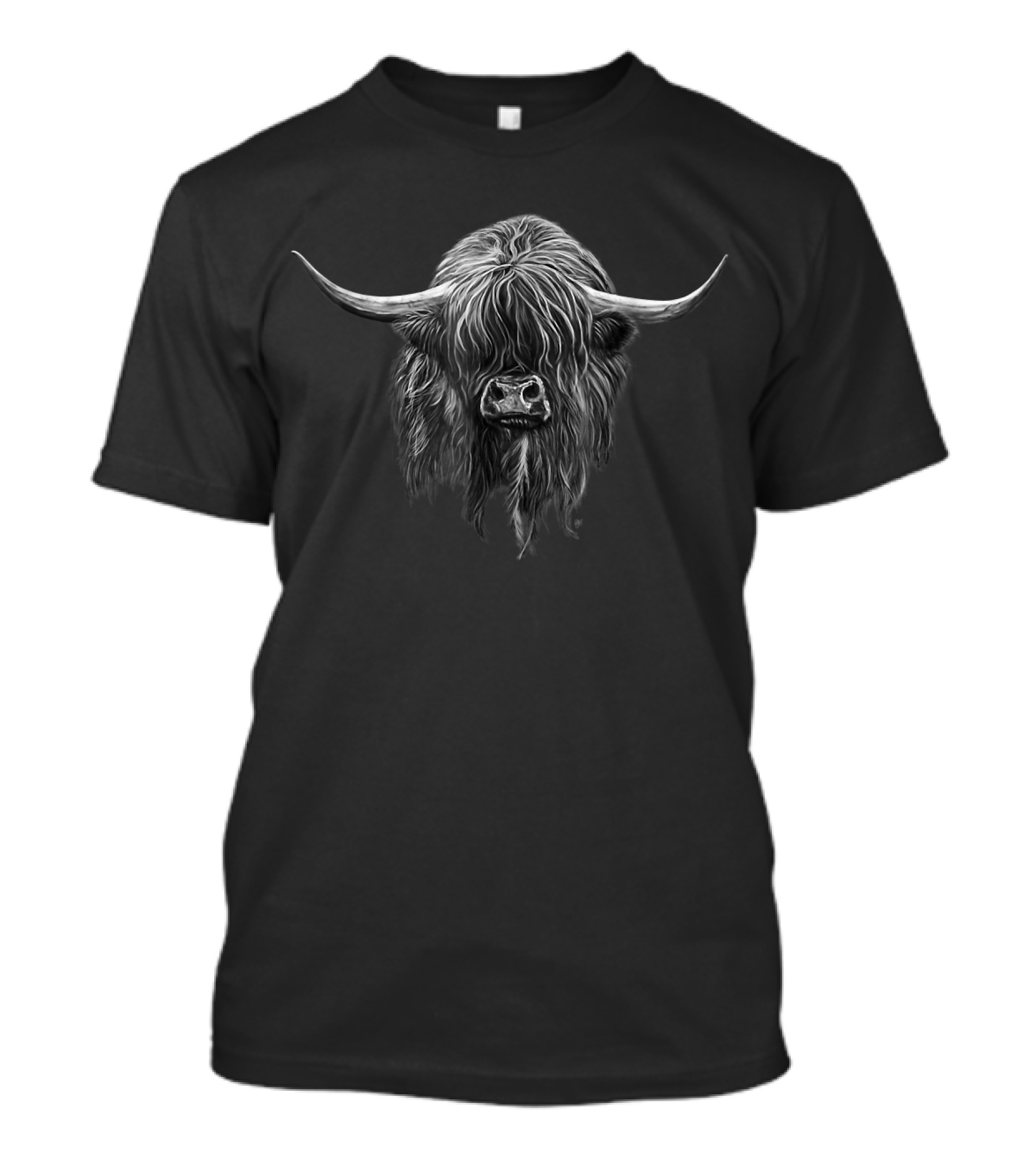 Wee Hamish The Scottish Highland Cow Highlander Heritage Charm T-Shirt