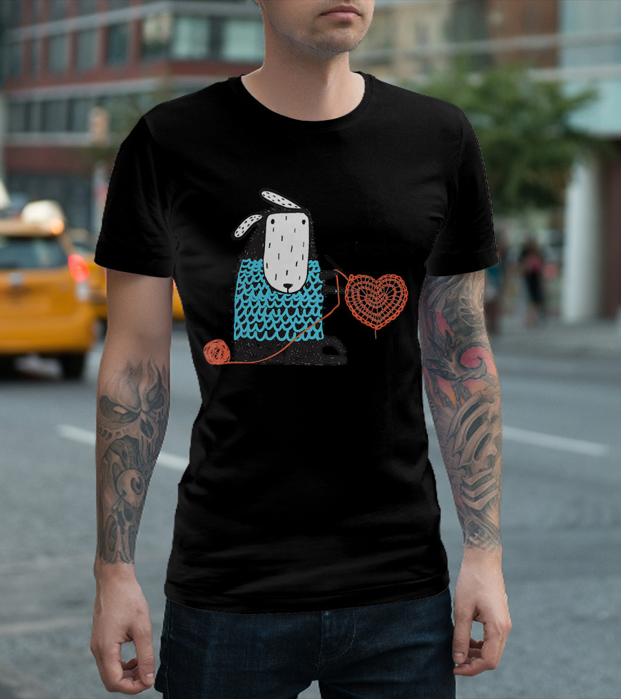 I Like Crochet Love Crocheting Yarn Heart Sheep T-Shirt