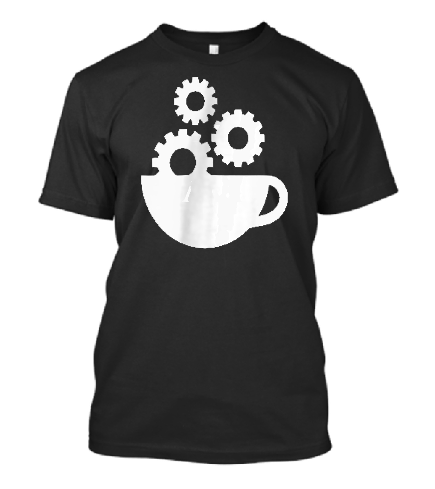 Work Coffee Speakeasy Cup With Gears T-Shirt