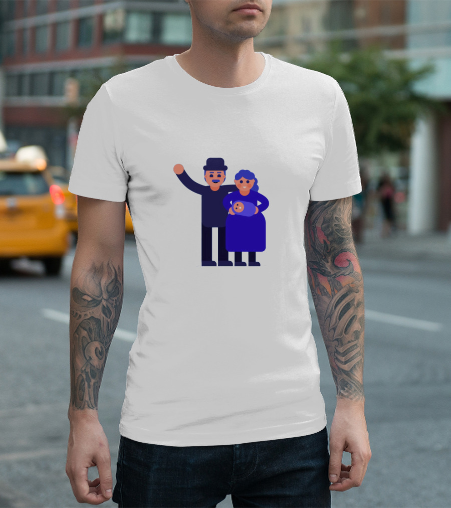 Kurzgesagt Family Cartoon Character T-Shirt