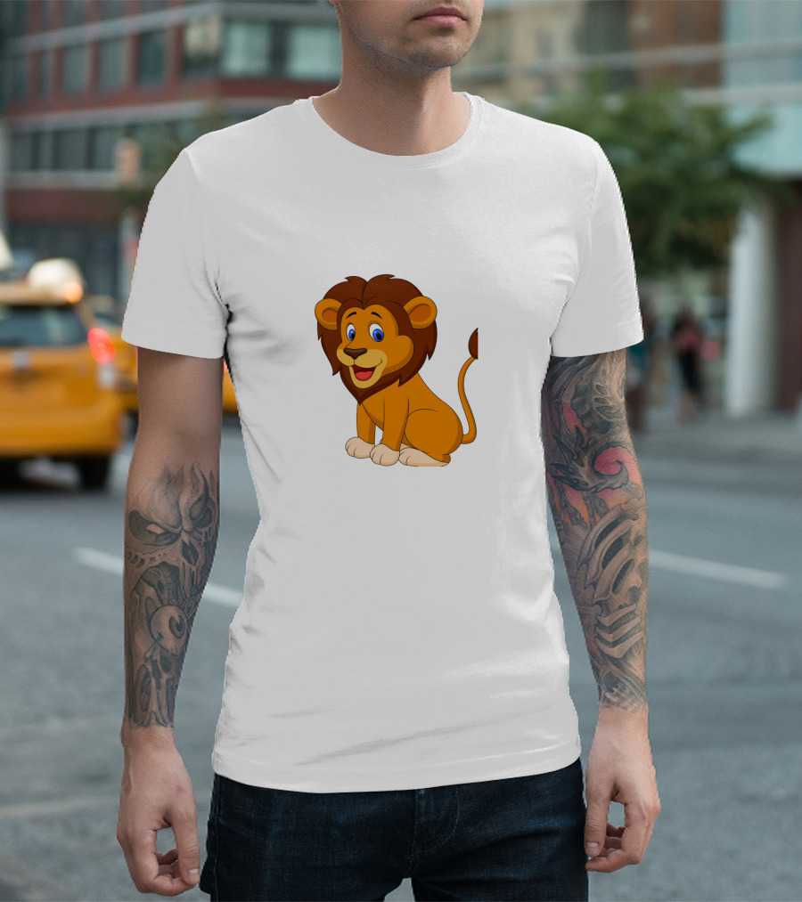 Seven Lions Cartoon Lion T-Shirt