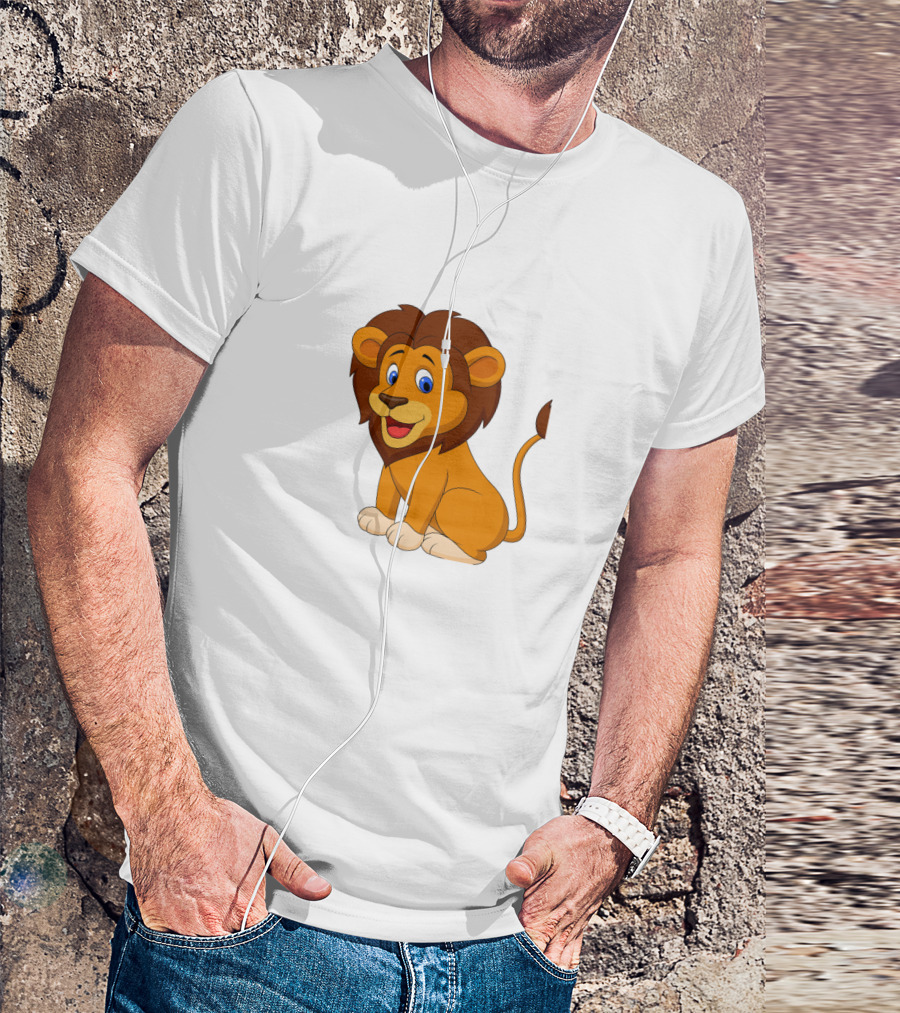 Seven Lions Cartoon Lion T-Shirt