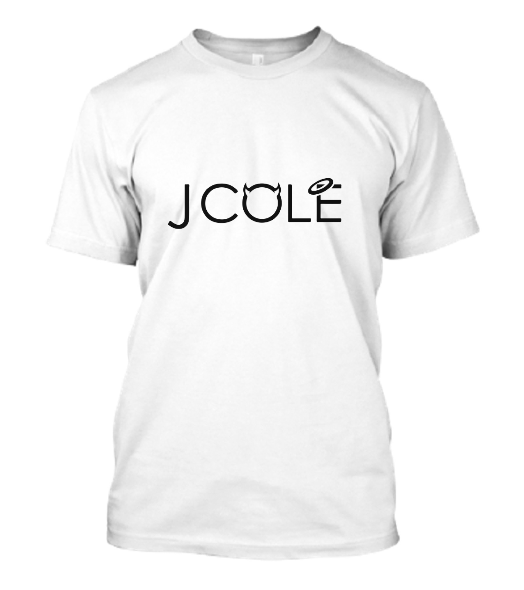 J Cole Devil Horns Halo Text T-Shirt