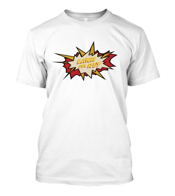 Lana Del Rey Comic Book Style Retro Pop Art Burst T-Shirt
