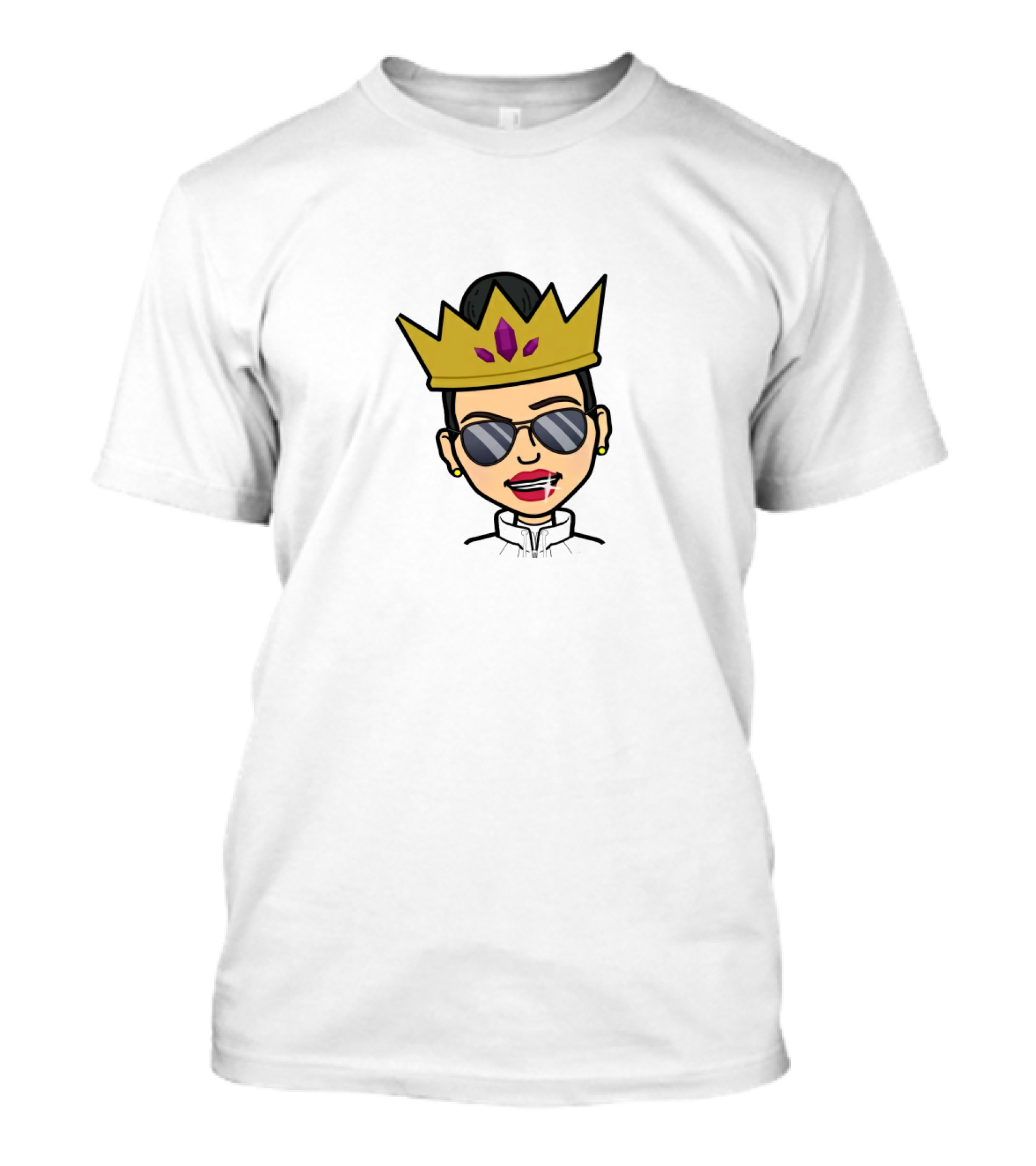 Blesiv Crown Sunglasses Cartoon Image T-Shirt