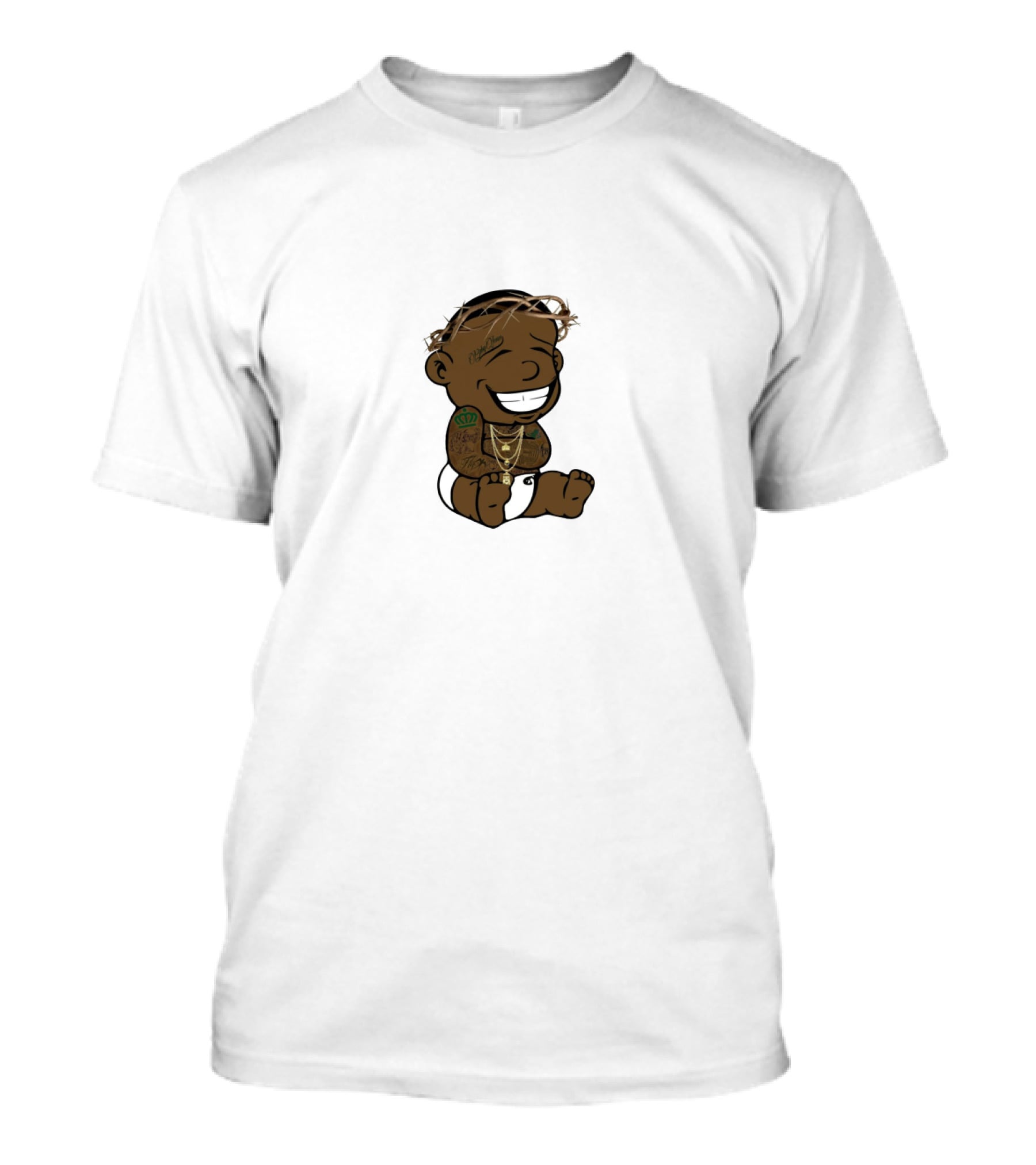 DaBaby Cartoon Character With Tattoos And Jewelry T-Shirt