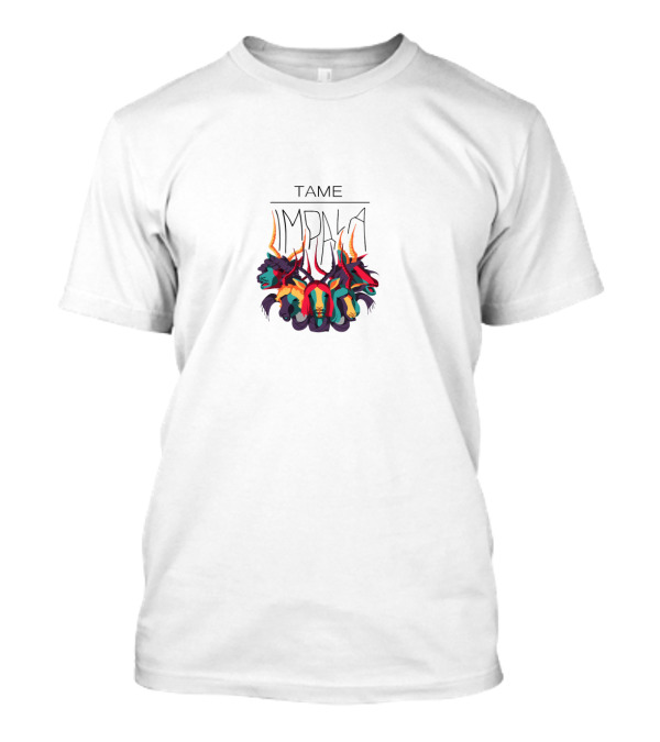 Tame Impala Colorful Abstract Impala Heads T-Shirt