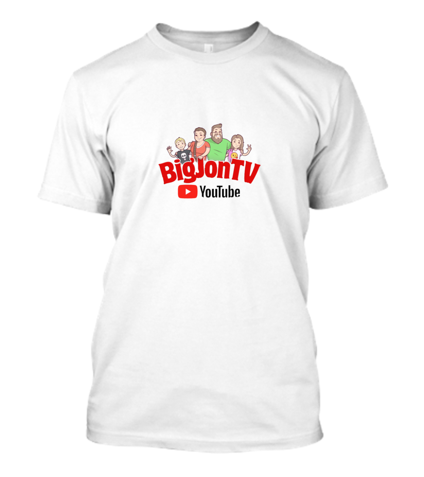 BigJonTV YouTube Family Cartoon T-Shirt