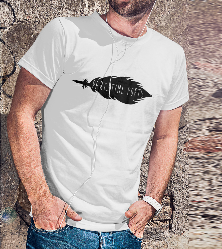 Part Time Poets Feather Quill T-Shirt