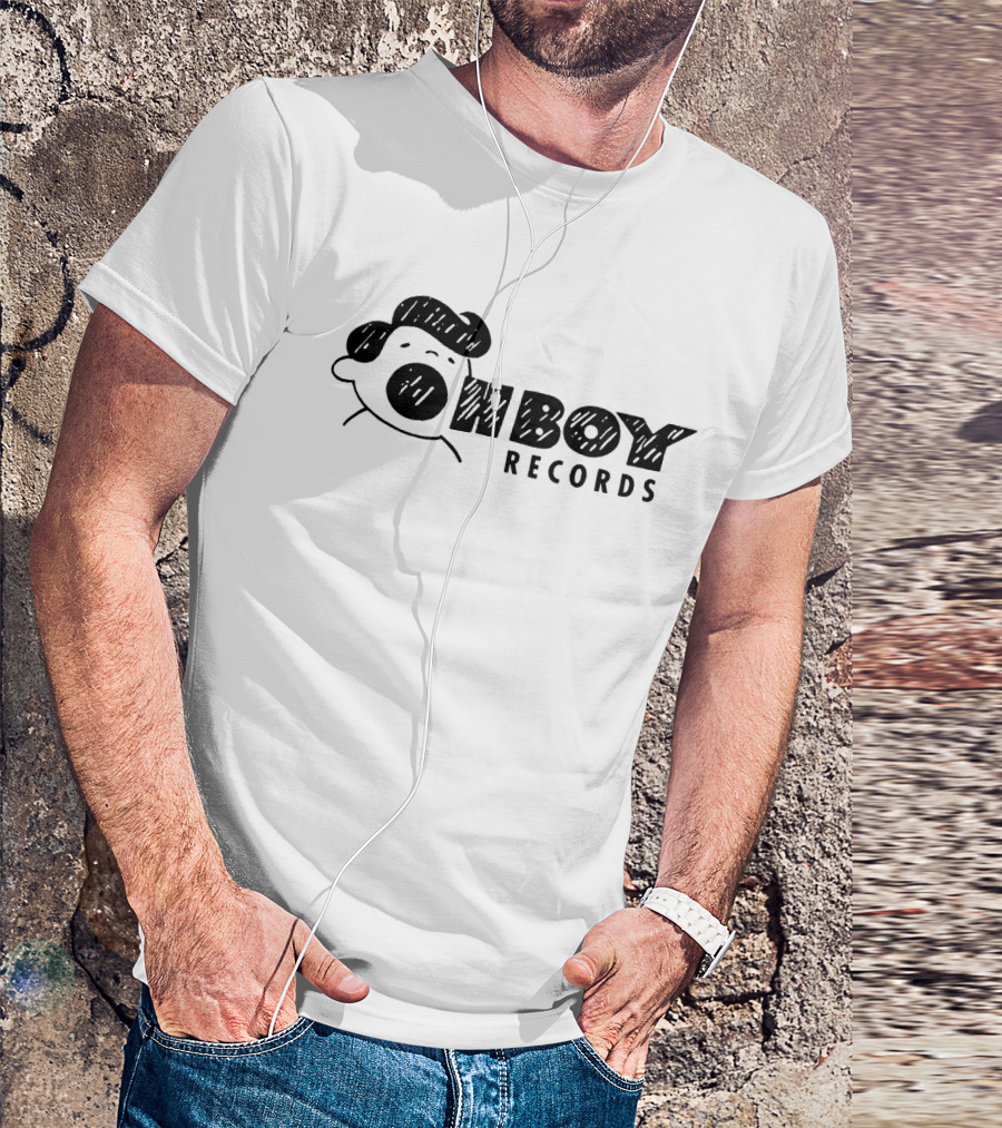 Oh Boy Records Cartoon Character Sketch T-Shirt