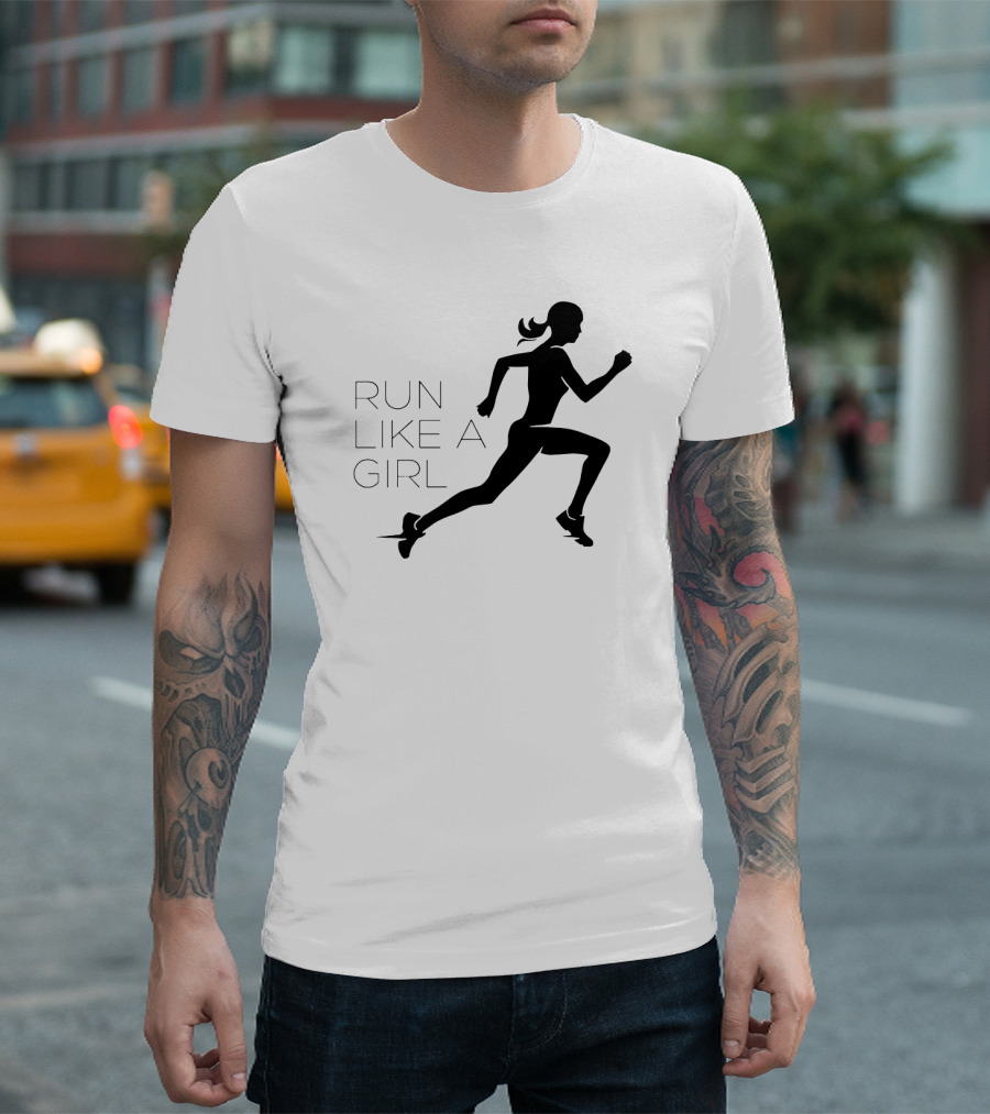 RUN LIKE A GIRL RUNNING T-Shirt