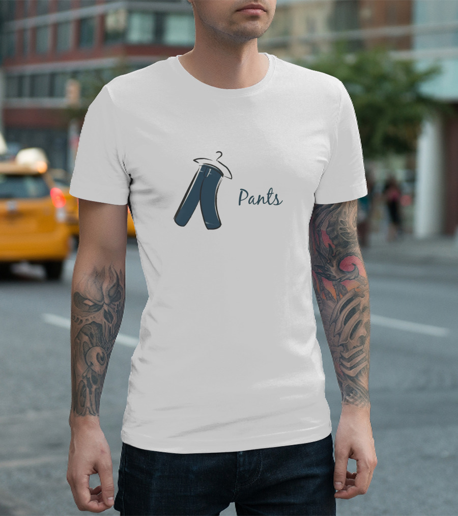 Pant Hanging on Hanger T-Shirt