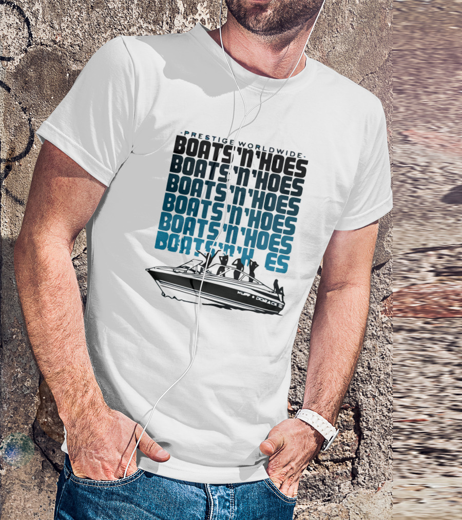Prestige Worldwide Boats 'N' Hoes Boat T-Shirt