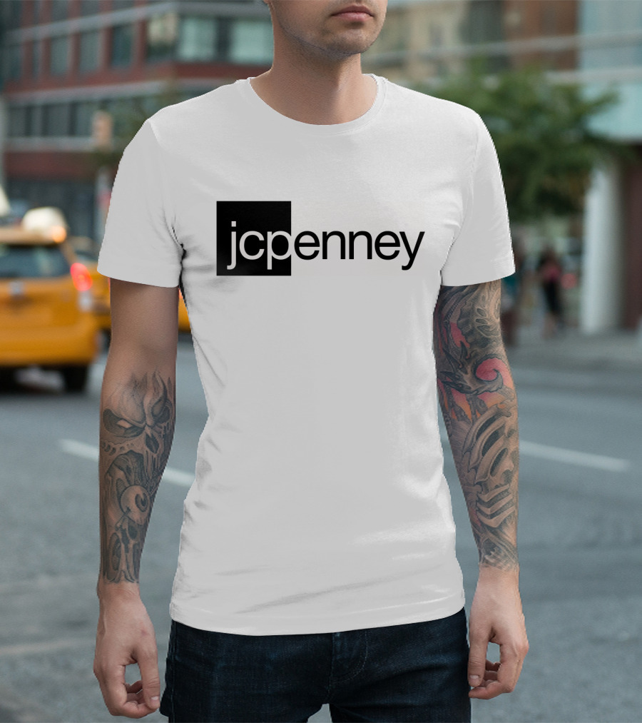 JCPenney Black and White Modern T-Shirt