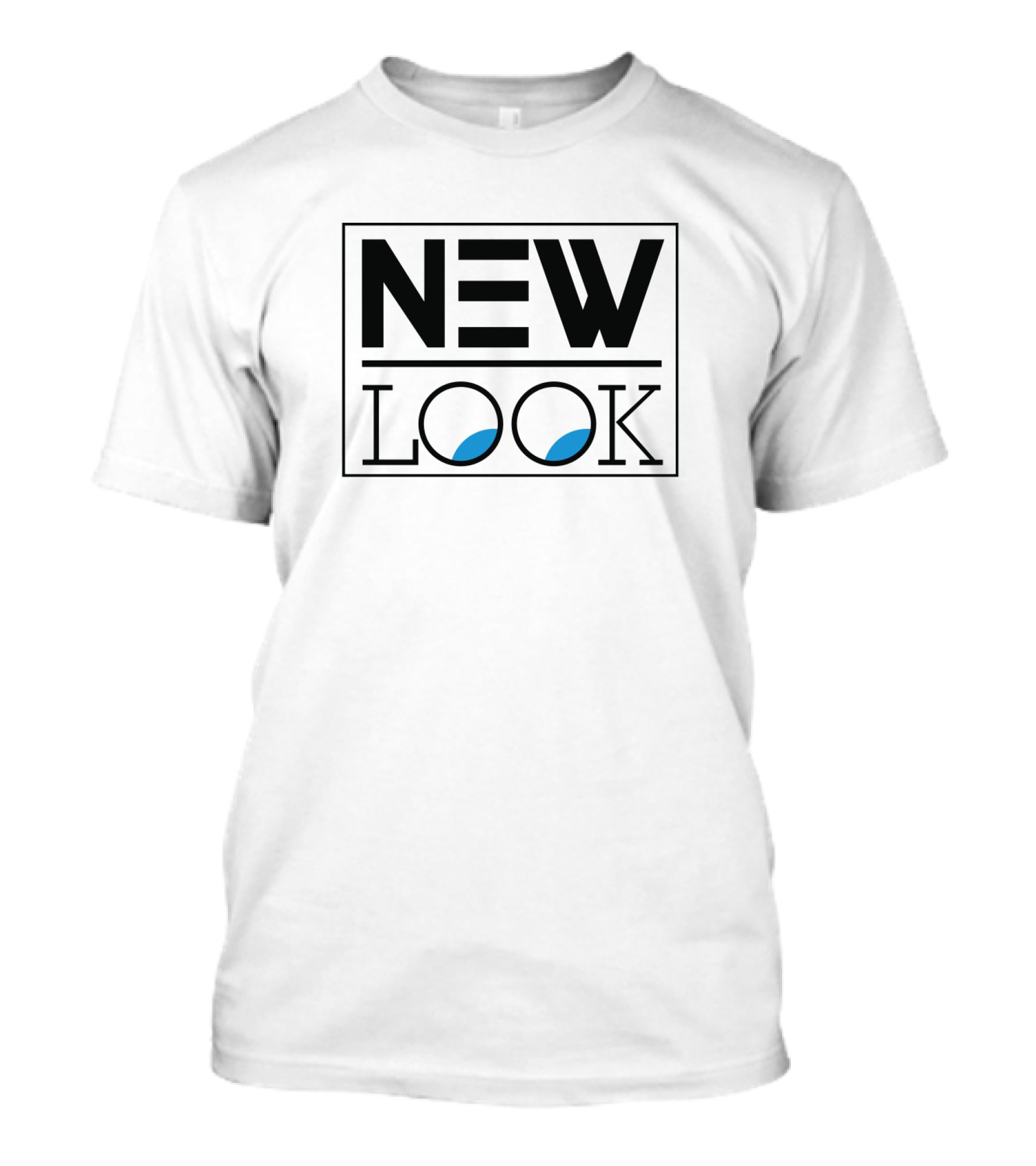 NEW LOOK Text Design With Blue Accents T-Shirt