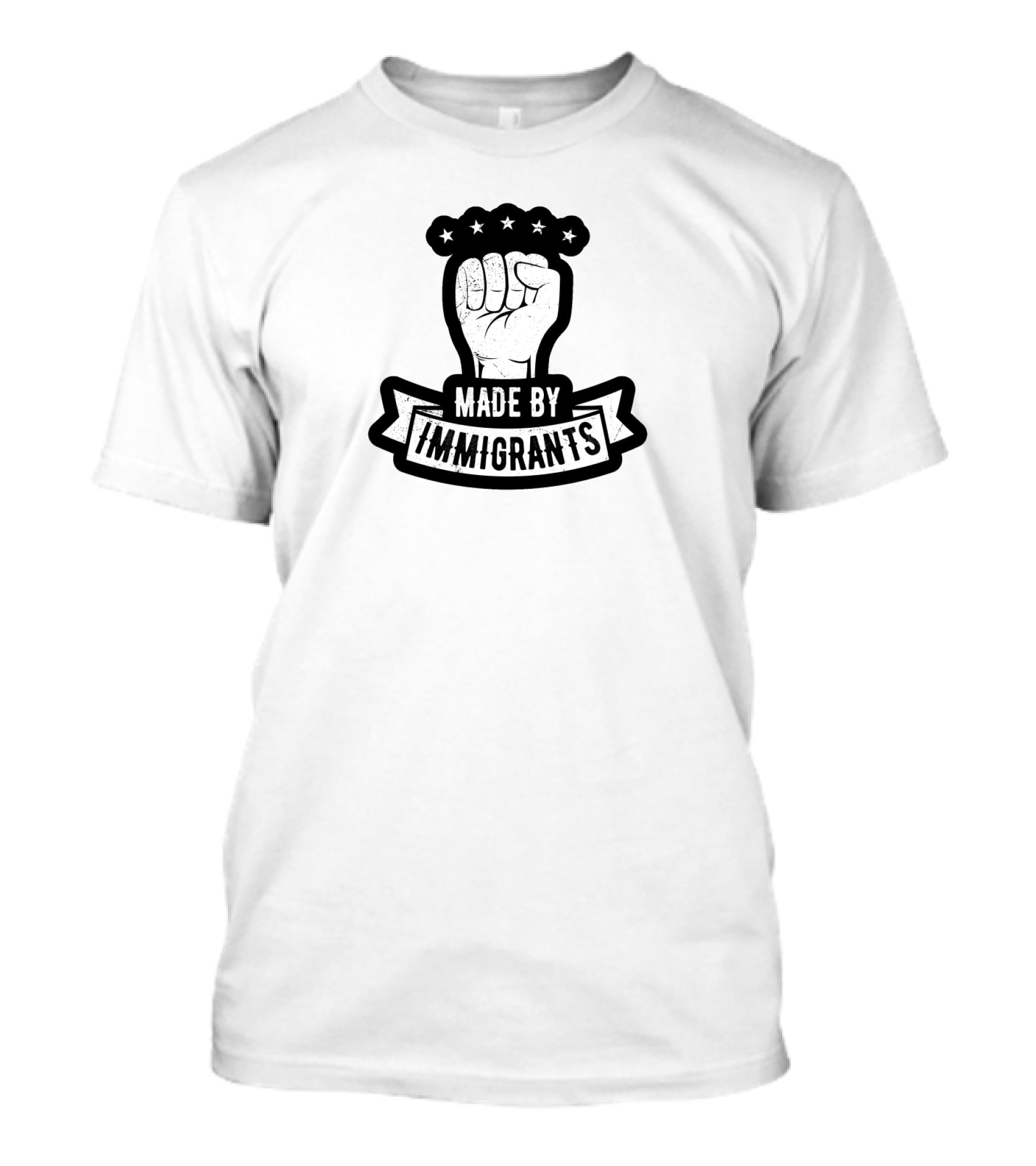 Made By Immigrants Fist With Stars T-Shirt