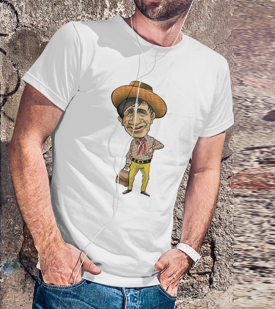 Dev Anand Caricature Cowboy T-Shirt