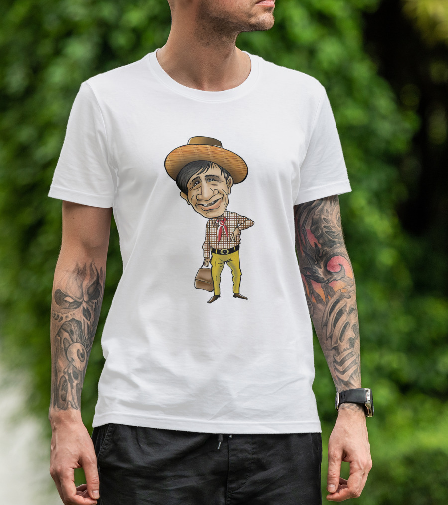 Dev Anand Caricature Cowboy T-Shirt