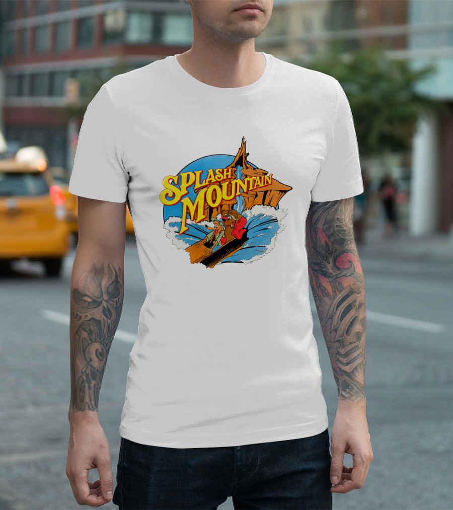 Splash Mountain Ride Log Flume Adventure Disney Characters T-Shirt