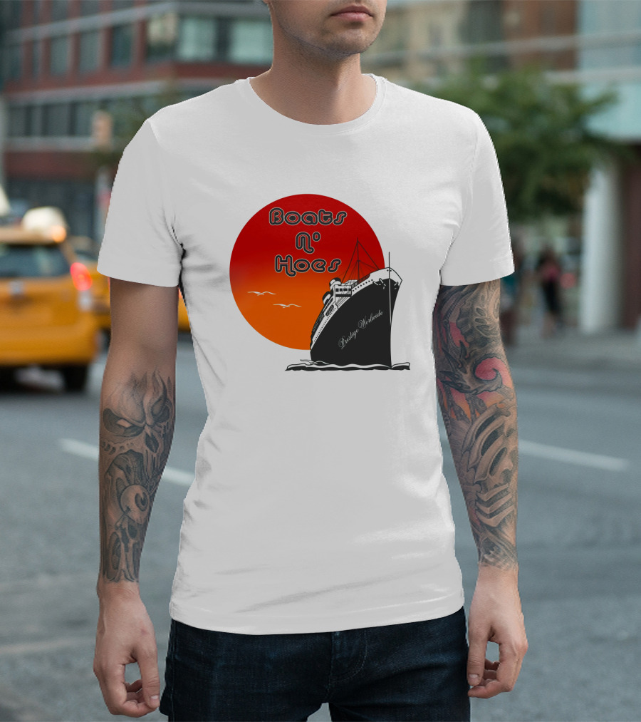 Boats N' Hoes Prestige Worldwide Step Brothers Sun Cruise T-Shirt