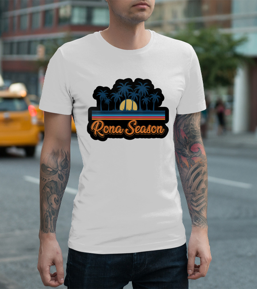Rona Season Tropical Sunset Palm Trees T-Shirt