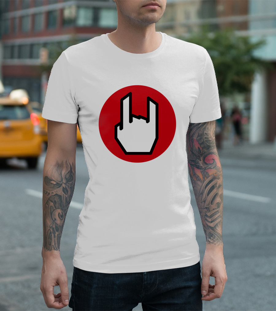 EMP Metal Hand Gesture Symbol T-Shirt
