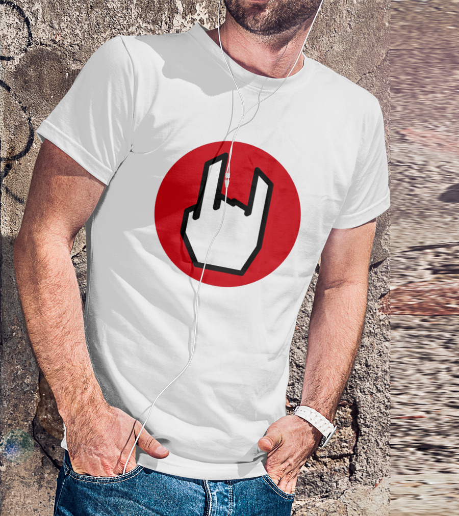 EMP Metal Hand Gesture Symbol T-Shirt