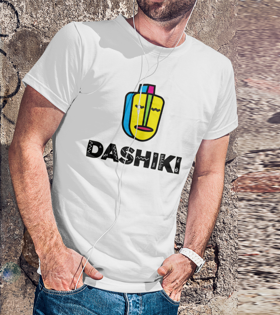 DASHIKI Colorful Geometric Mask T-Shirt