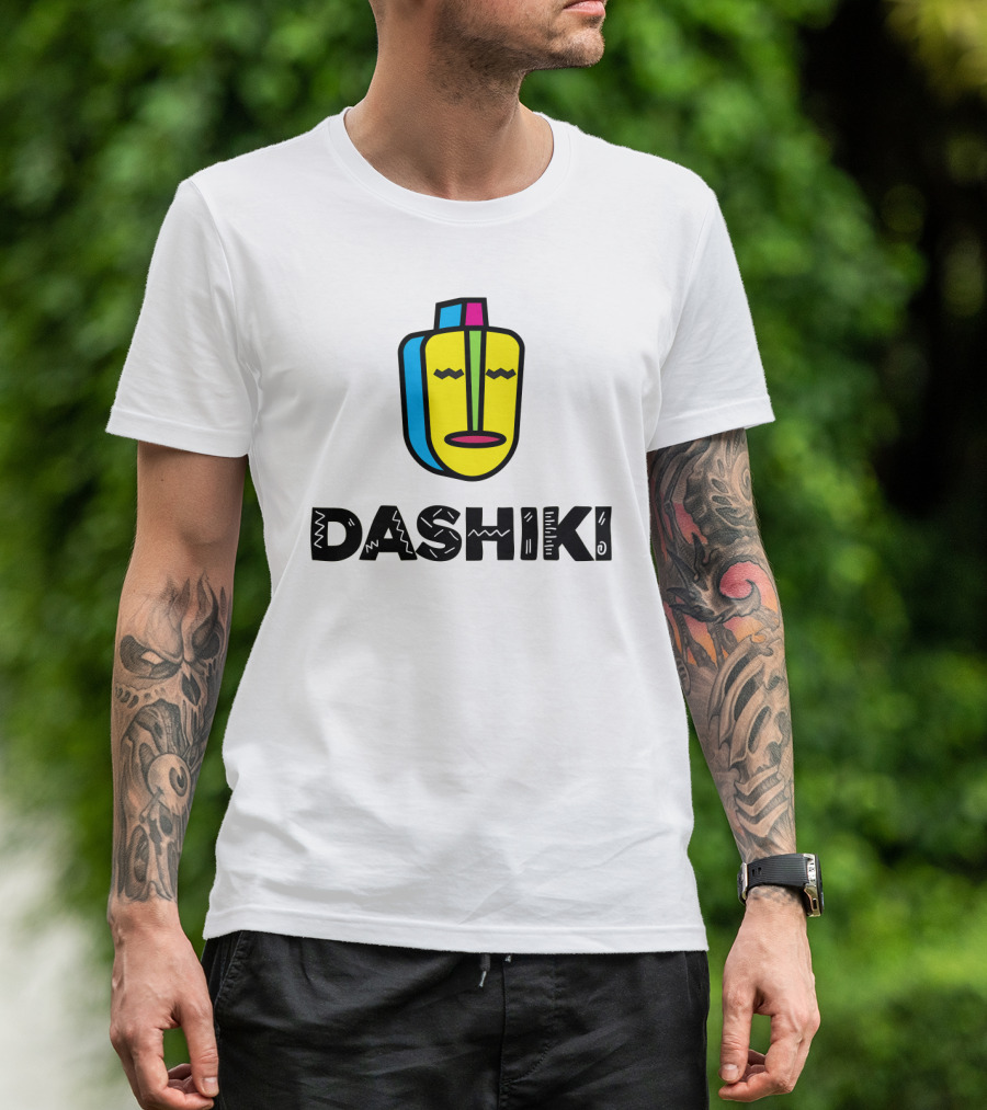 DASHIKI Colorful Geometric Mask T-Shirt
